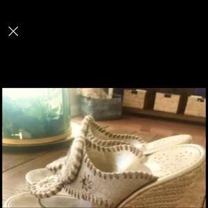 Jack Rogers wedge sandals.
